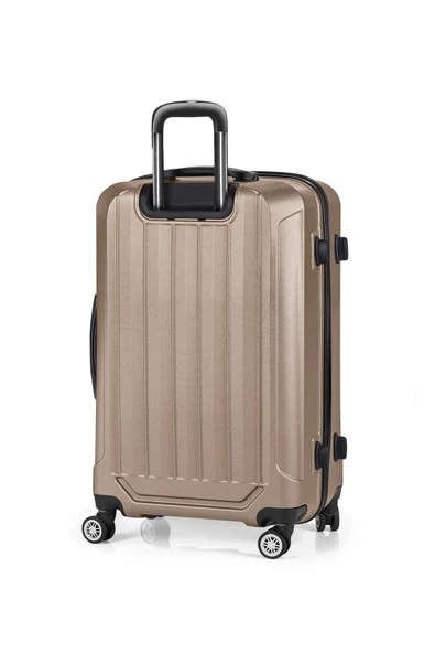 Spring Model Gold Rrenk 3'lü Valiz Seti Gold Kabin - Orta - Büyük - 5