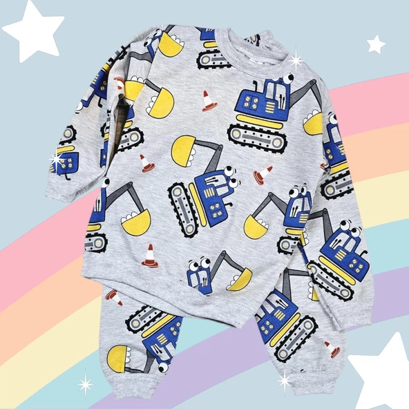 Kepçeli Erkek Çocuk Pijama Takım