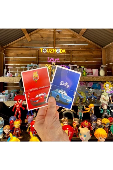 Pofidi Tech  Mcqueen&Sally  Şimşek BF Çift Bileklik Aksesuar Şık Takı Hediyelik - 4