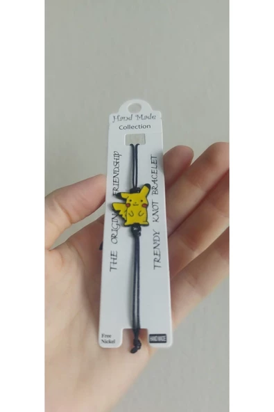 Pokemon Pikachu  Ayarlanabilir Bileklik 1 Adet Şık Takı Aksesuar
