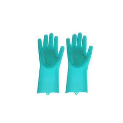 Sihirli Isıya Dayanıklı Silikon Çok Amaçlı Bulaşık Eldiven Fırçası Magic Gloves - 4