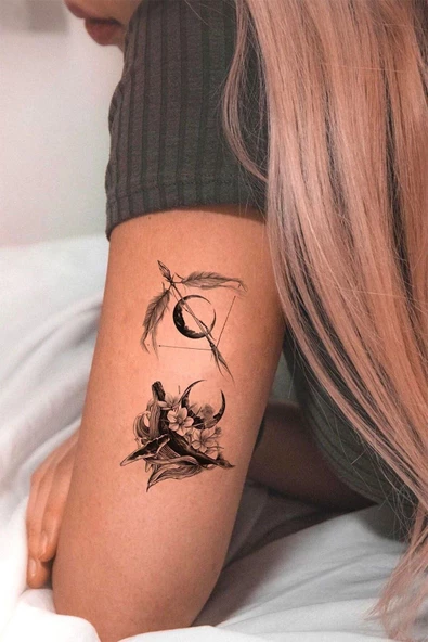 Emporium Geçici Dövme Mini Tattoo Minimal Aksesuar Moda Şık
