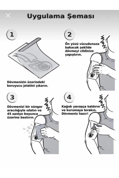 Düş Kapanı Geçici Mini Dövme 6x10 cm Vücut Süsü - 2