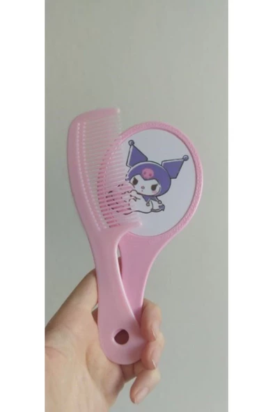 Kawai Sanrio Kuromi My Melody Ayna Tarak Seti 1 Adet Rassal Gönderim Hediyelik Aksesuar Şık - 2