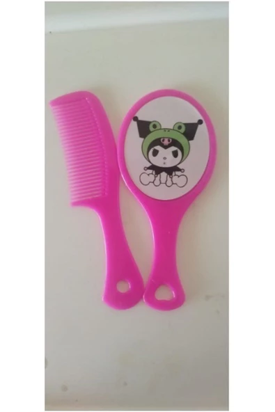 Kawai Sanrio Kuromi My Melody Ayna Tarak Seti 1 Adet Rassal Gönderim Hediyelik Aksesuar Şık - 5