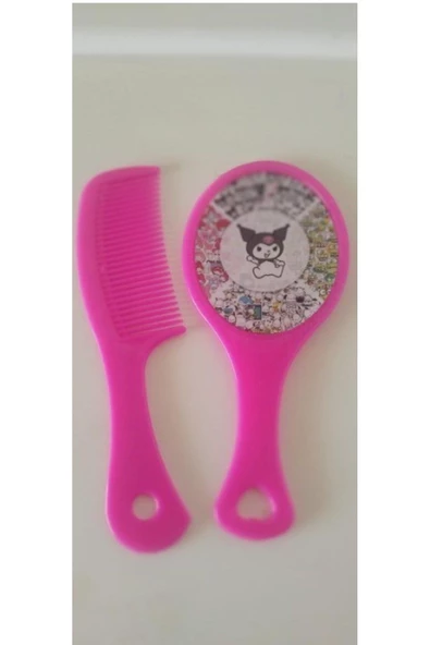 Kawai Sanrio Kuromi My Melody Ayna Tarak Seti 1 Adet Rassal Gönderim Hediyelik Aksesuar Şık - 3