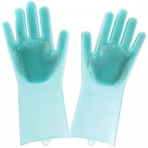 Sihirli Isıya Dayanıklı Silikon Çok Amaçlı Bulaşık Eldiven Fırçası Magic Gloves - 5