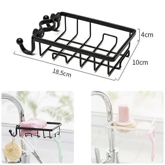 Paslanmaz Çelik Mutfak Banyo Musluğuna Sabitlenebilir Sabunluk - 3