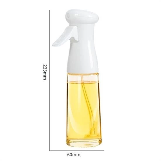 Çok Amaçlı Cam Şişe Püskürtmeli Dağıtıcı Yağdanlık Limonluk Sirke Sosluk Spreyi Beyaz - 6