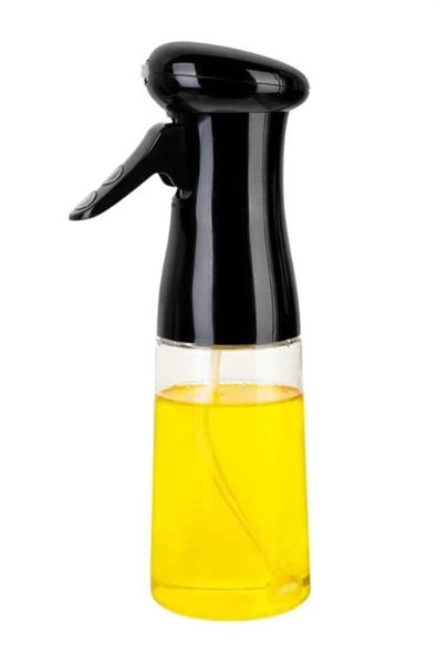 Çok Amaçlı Cam Şişe Püskürtmeli Dağıtıcı Yağdanlık Limonluk Sirke Sosluk Spreyi Siyah - 6