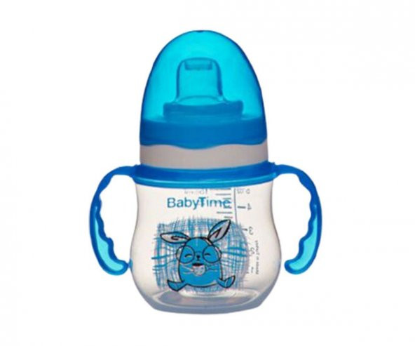 Baby Time Damla Akıtmaz Kulplu Bardak 150 ml Mavi