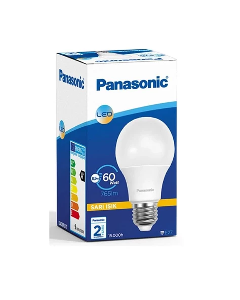 Panasonic (10 ADET) 8.5W Sarı Işık Led Ampul E27 Duy LDACH09LG1R7 - 2