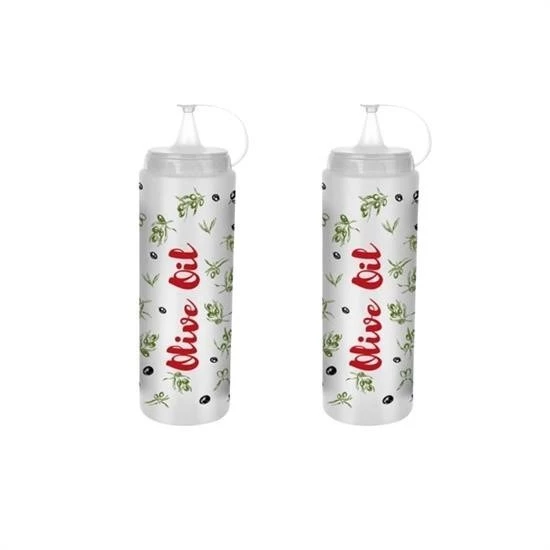 Şeffaf Kapaklı Sızdırmaz Yağlık Sosluk Şişesi Plastik Yağdanlık Master Chef AP-9471 - 5