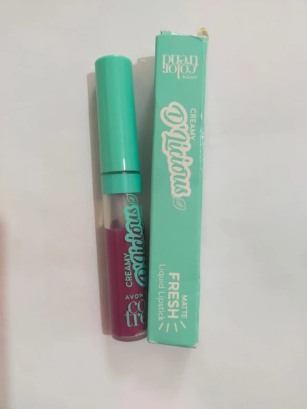 Avon Color Trend Creamy D' Licious Mat Likit Ruj 5 Ml - Fruity mint.