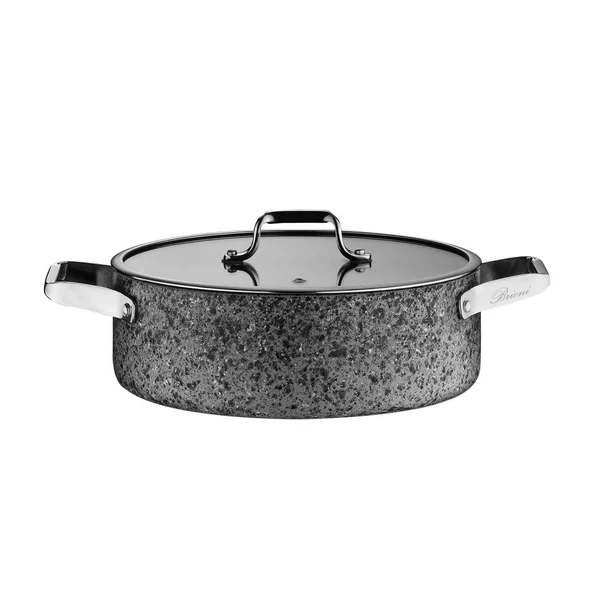 Brioni Stone-H 30 cm Basık Tencere SH126