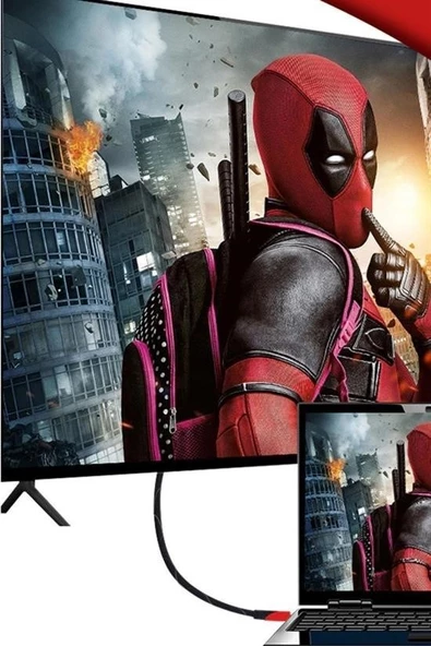 HDMI Kablosu HDTV Bilgisayar Uydu Görüntü Ses Full HD Sargılı Görüntü Aktarma Kablosu - 3