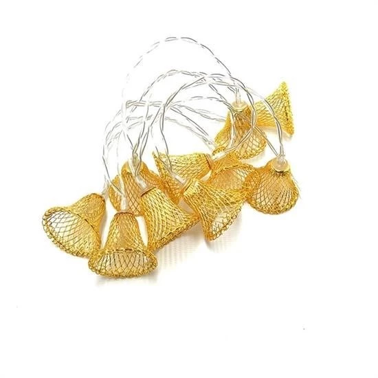 Parti ve Özel Gün Dekorasyonu Çan Şeklinde Metal Şerit Led Işık - 3