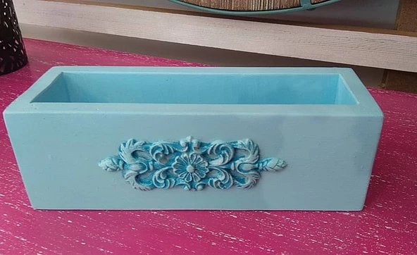 Beton Saksı 7x7x22 cm - 2