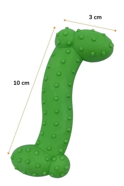 Tiny Kemik Oyuncağı Tırtıklı Yüzey Küçük Kemik Plastik Köpek Oyuncağı - 6