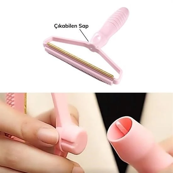 Çift Taraflı Elbise Kazak Plastik Kumaş Tüy Alma ve Tiftik Temizleyici Toplayıcı Taşınabilir - 6