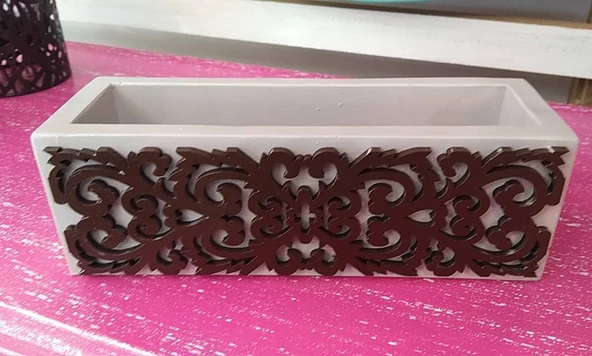 Beton Saksı 7x7x22 cm - 5