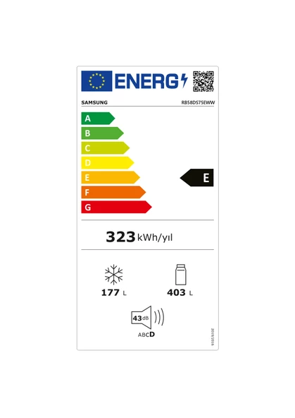 Samsung RB58DS75EWW/TR Kombi No Frost Beyaz Buzdolabı - 2