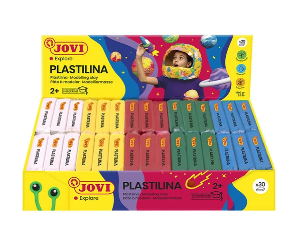 JOVI 70B 50GR KURUMAYAN OYUN HAMURU BASIC 6 X 5 RENK - 30'LU KUTU - 5