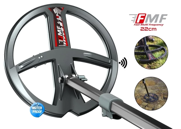 XP DEUS 2 Metal Dedektör - Ana Kontrol Ünitesi WS6 Kablosuz Kulaklık 22cm FMF Başlık ile - Resim 6