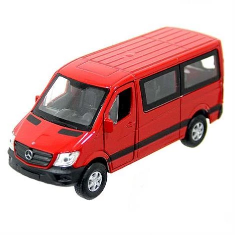 Welly 1:32 Mercedes Benz Sprinter  Çek Bırak Araba -  43731-KIRMIZI