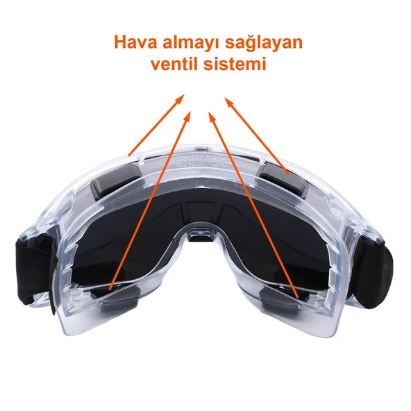Kayak Gözlüğü Ventilli Güneş Kar Gözlük Gökkuşağı Snowboard Glasses Ekonomik Gözlük - 4