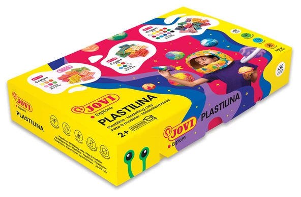 JOVI 70B 50GR KURUMAYAN OYUN HAMURU BASIC 6 X 5 RENK - 30'LU KUTU - 3