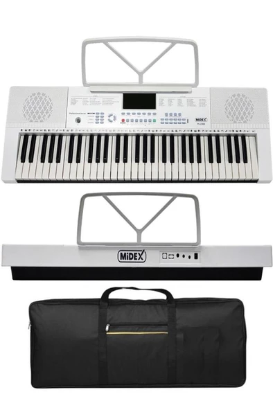 Midex PS-2300WH 61 Tuşlu Org Seti Beyaz Kaliteli Başlangıç İçin Uygun - 2