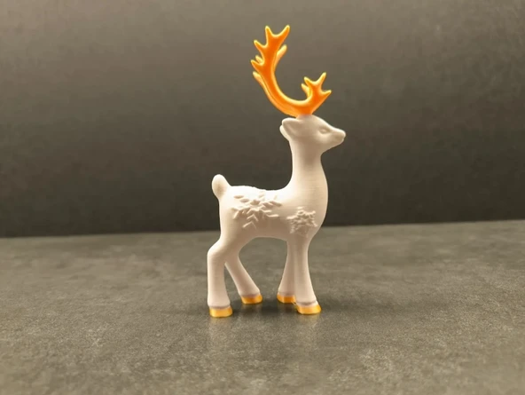 3 Lü Yılbaşı Dekoratif Sevimli Geyik - 4