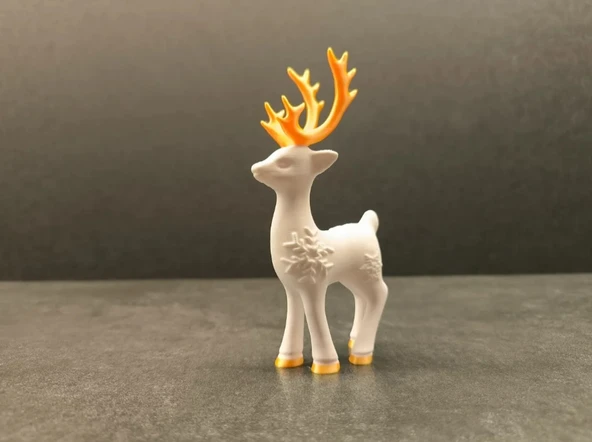 3 Lü Yılbaşı Dekoratif Sevimli Geyik - 5