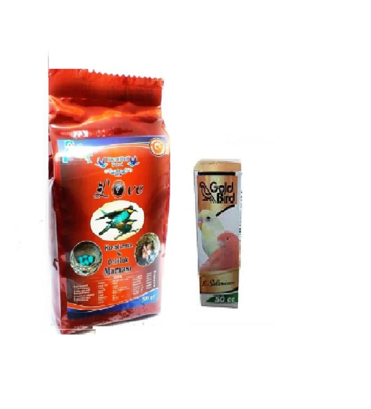 Kafes Kuşları İçin Kızıştırma Maması 250 gr Ve Vitamini 50 cc