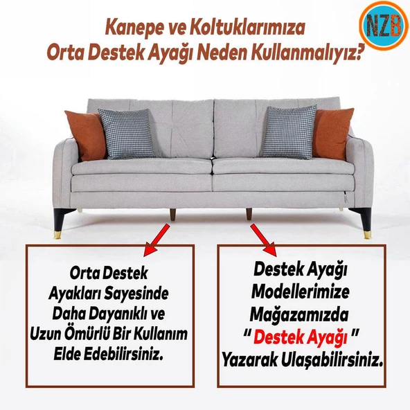 Mobilya Çekyat Kanepe Komidin Sehpa TV Ünitesi Koltuk Ayağı 15 cm Siyah Altın Baza Ayak 4 Adet - 3