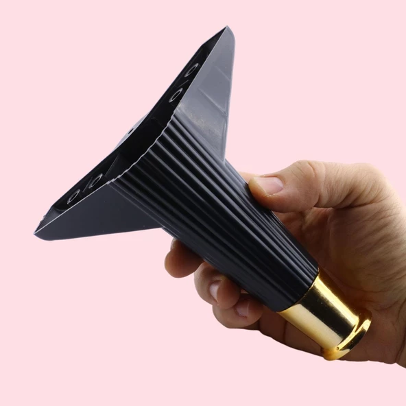 Mobilya Çekyat Kanepe Komidin Sehpa TV Ünitesi Koltuk Ayağı 15 cm Siyah Altın Baza Ayak 4 Adet - 4