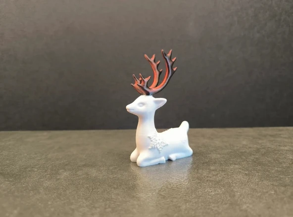 3 Lü Yılbaşı Dekoratif Sevimli Geyik - 3