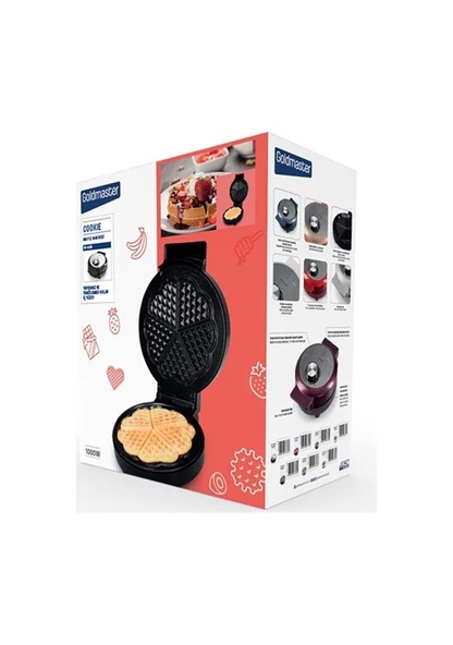 Goldmaster Cookie IN6405 1000 W Waffle Makinesi - 4