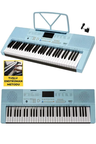 Midex PS-2300BL 61 Tuşlu Org Seti Mavi Kaliteli Başlangıç İçin Uygun - 3