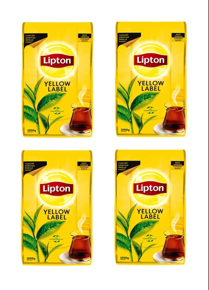 Lipton Yellow Label Dökme Çay 1000 Gr X 4 Adet