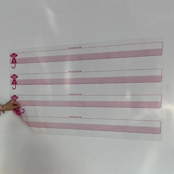 Kılavuz Çizgili Akıllı Kağıt Yazı Tahtası Duvarda İz Bırakmaz Statik Yeni Müfredata Uygun 100x56cm - 2