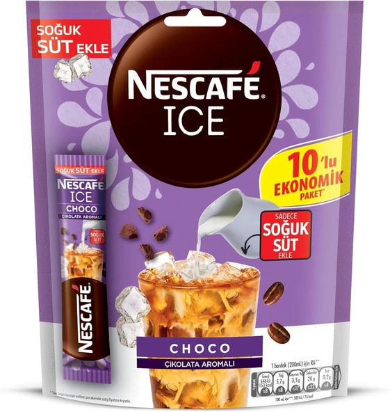 Nescafe Ice Choco Çikolata Aromalı 10,6 Gr X 40 Adet - 2