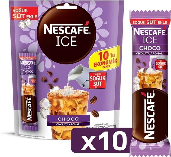 Nescafe Ice Choco Çikolata Aromalı 10,6 Gr X 40 Adet - 4