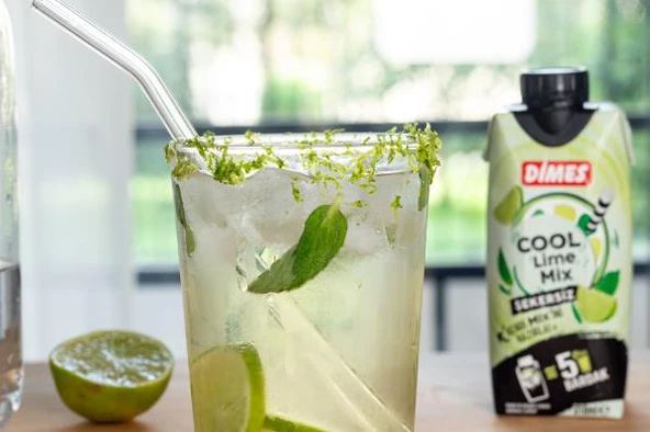 Dimes Cool Lime Mix Şekersiz 310 Ml - 3