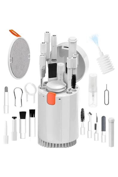 20 Parça Çok Fonksiyonlu Bilgisayar Temizleme Seti Klavye Cep Telefonu Kablosuz Kulaklık Temizleme Kalemi Toz Alma Multi Temizlik Kiti 20in1 - 6
