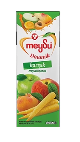 Meysu Dinamik Karışık Meyve Suyu 200 Ml X 27 Adet - 2