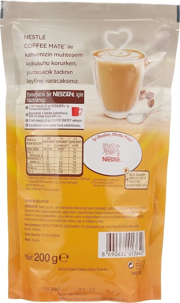 Nestle Coffee Mate Kahve Kreması Poşet 200 Gr X 4 Adet - 3