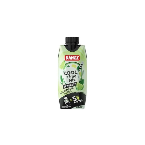 Dimes Cool Lime Mix Şekersiz 310 Ml - 2