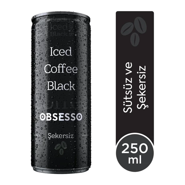 Obsesso Şekersiz Soğuk Kahve 250 Ml X 12 Adet - 2
